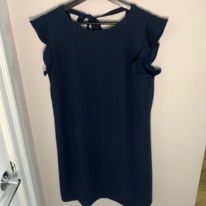 Ruffle sleeve mini dress